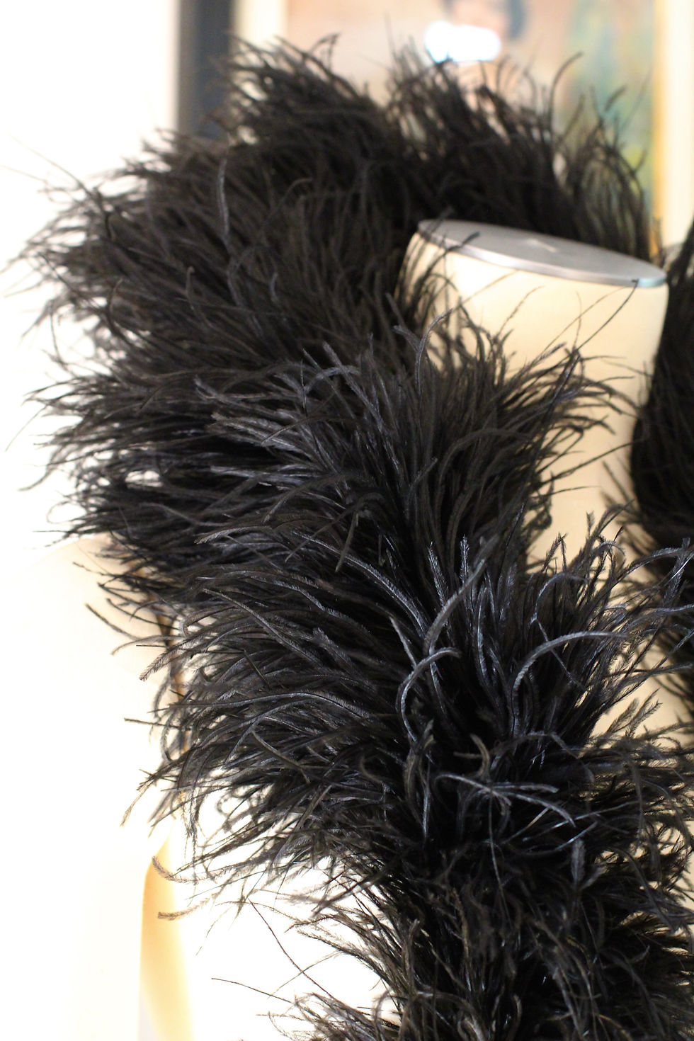 Thumbnail: Boa antique en plumes d'autruche c.1920 - 20s boa vintage flapper antique