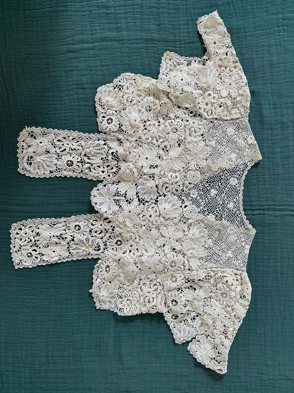Thumbnail: RARE ! Boléro antique c.1910 - Dentelle d'Irlande - French 1910 edwardian jacket