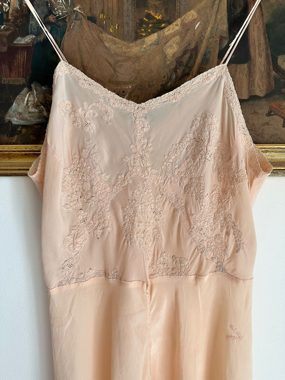 Thumbnail: Teddy en soie & dentelle c.1920 - T. XS et S