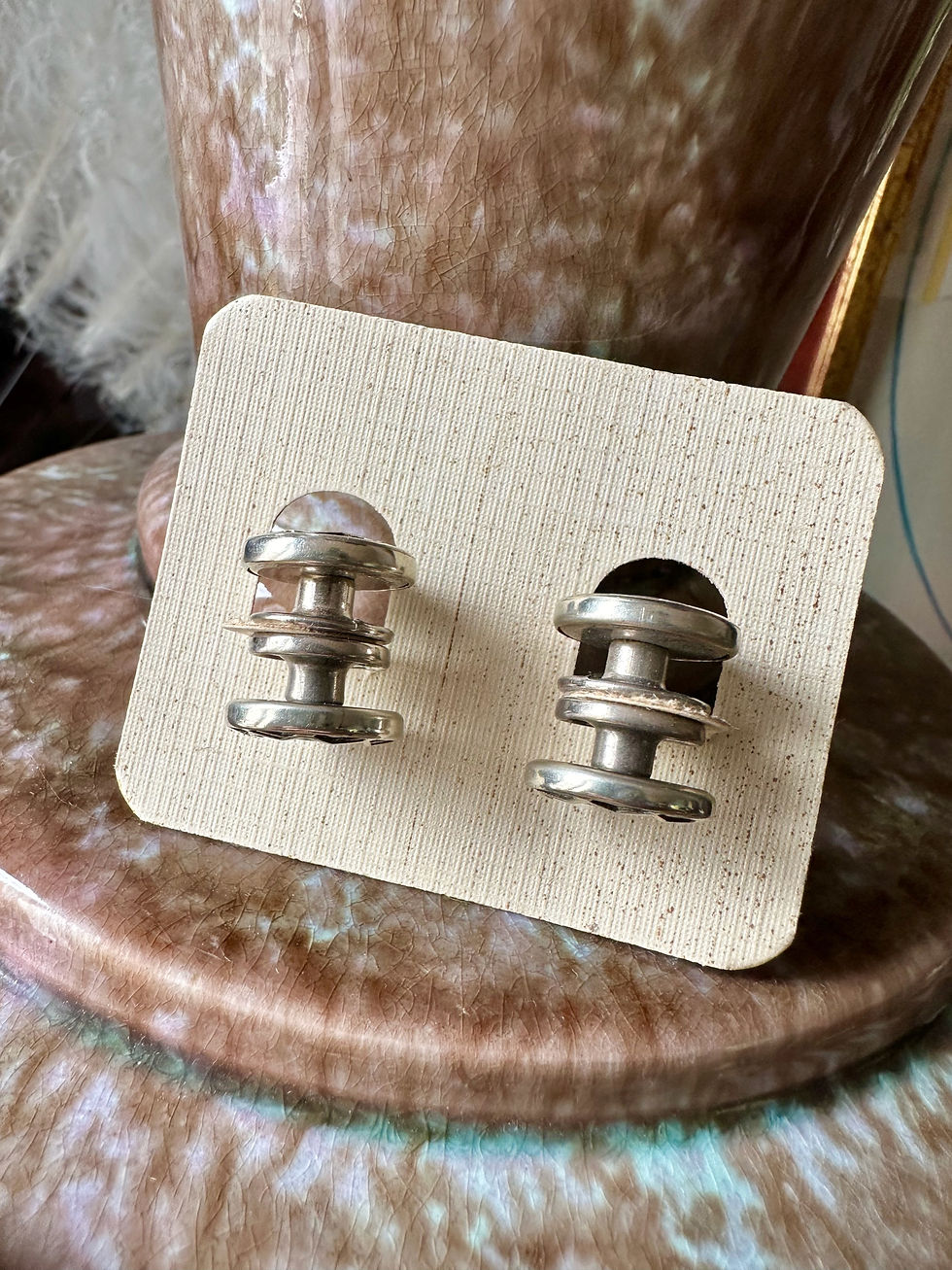 Thumbnail: Paire de boutons de manchette en nacre Art Déco c.1930