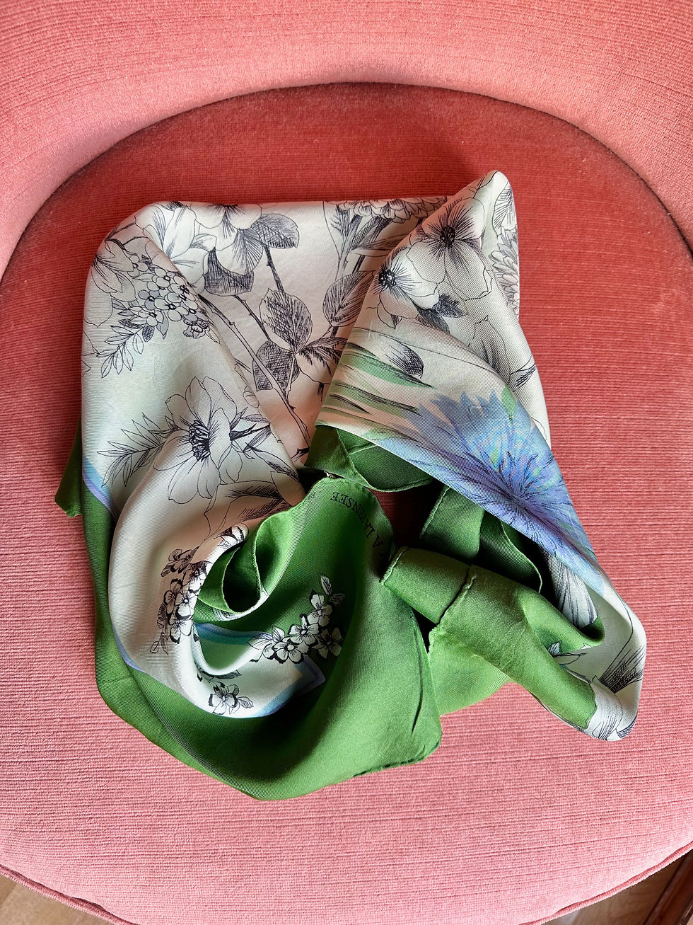 Miniature : Foulard Henry à la pensée c.1960