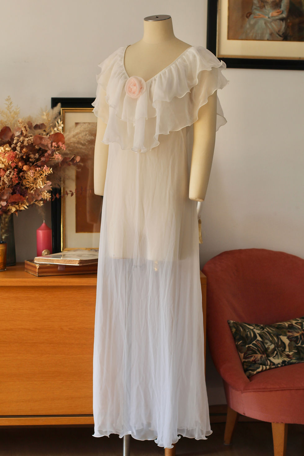 Miniature : Robe longue c.1960 - T.M/L