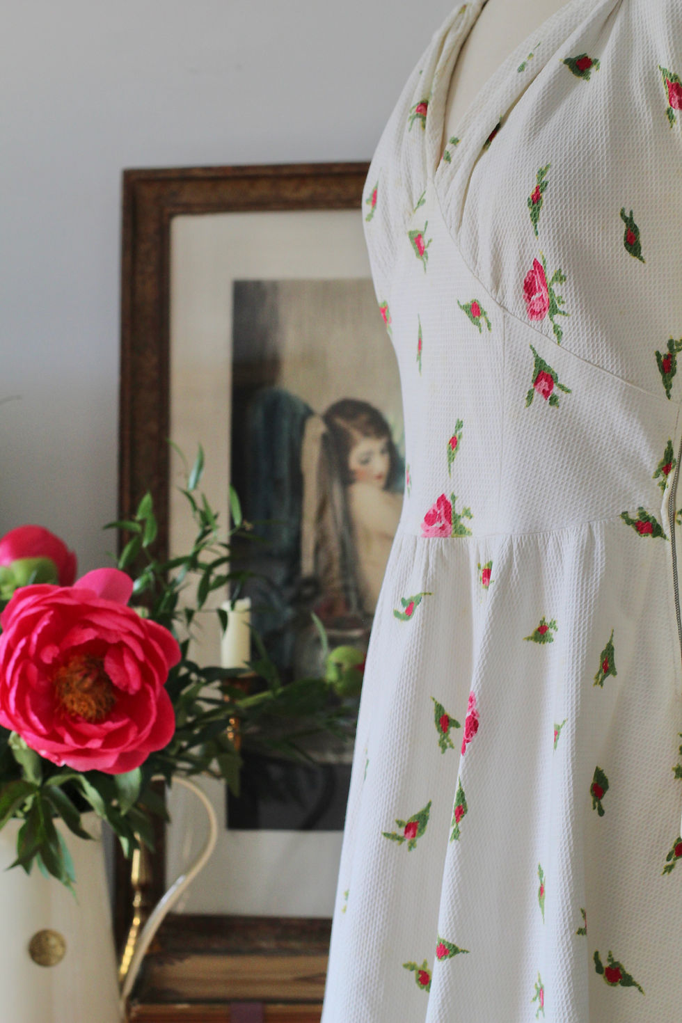 Miniature : Robe en coton des années 50 - T.S