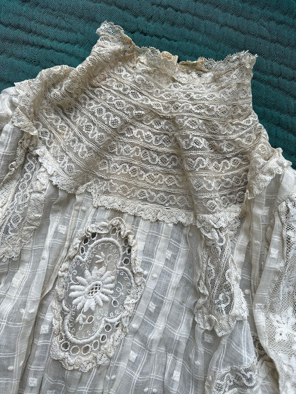 Miniature : Splendide corsage Belle Epoque c.1900 - T.M/L