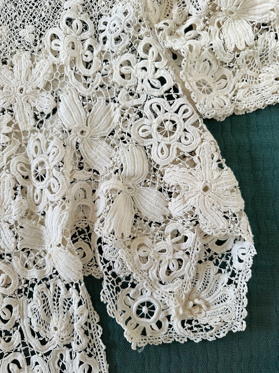 Miniature : RARE ! Boléro antique c.1910 - Dentelle d'Irlande - French 1910 edwardian jacket