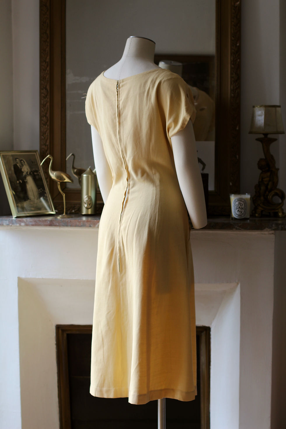 Thumbnail: Robe en lin des années 50 - T.L/XL