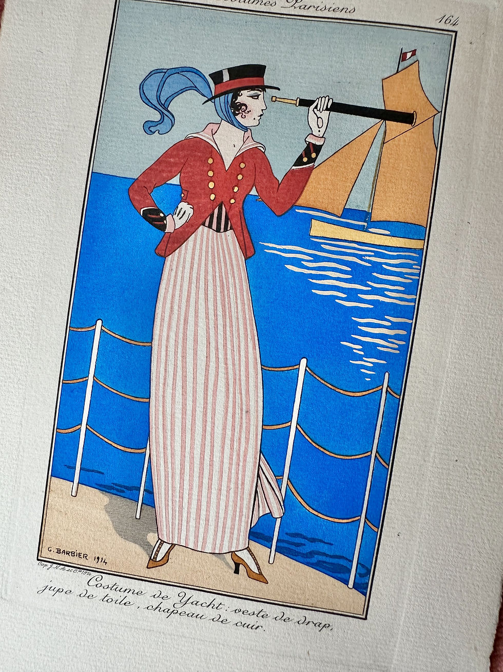 Thumbnail: Gravure 1914 de George Barbier - Journal des Dames et des Modes