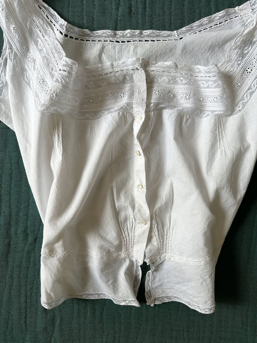 Miniature : Cache-corset antique début XXème - T.L