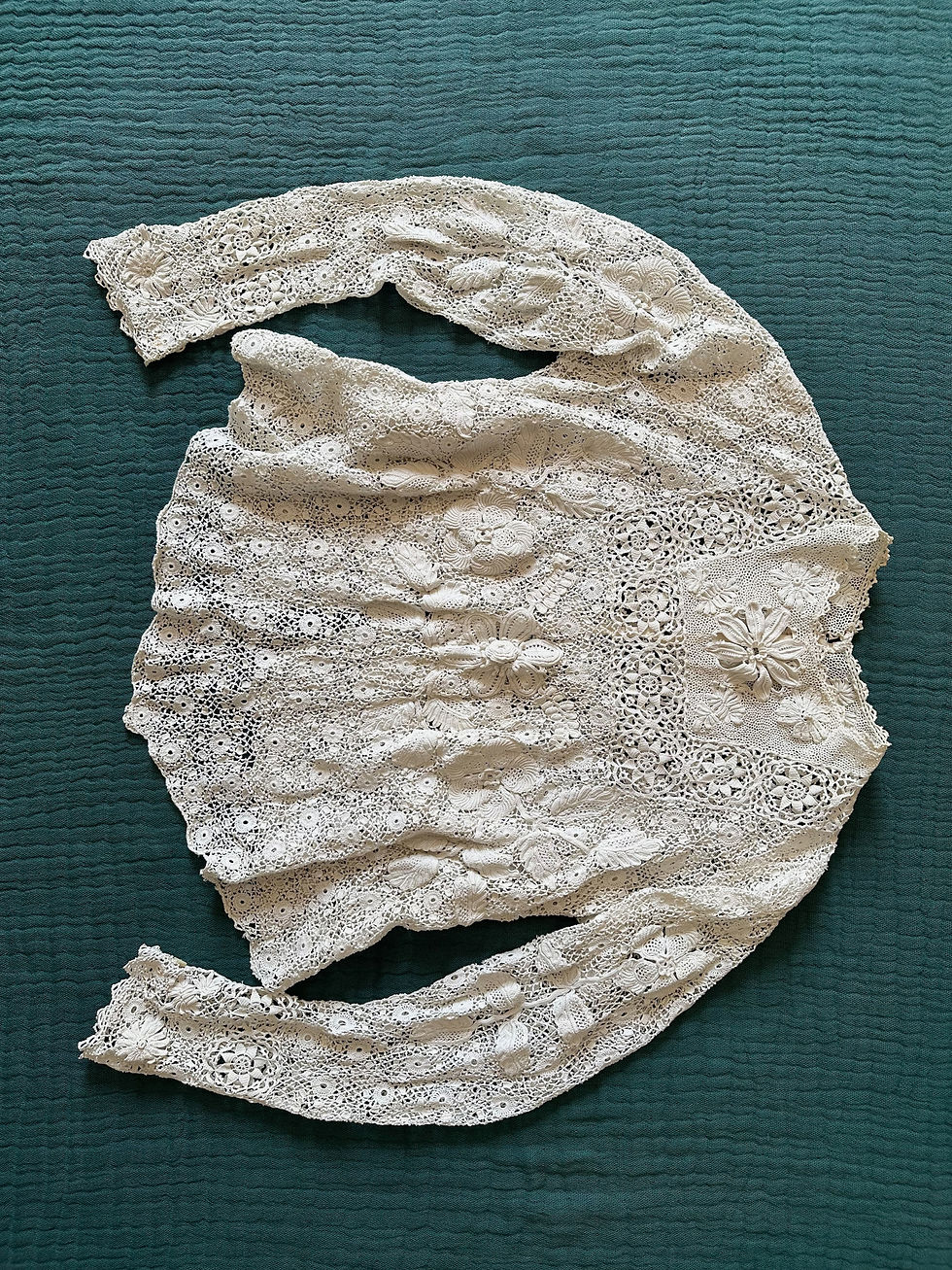 Thumbnail: Corsage antique en dentelle d'Irlande c.1900/10