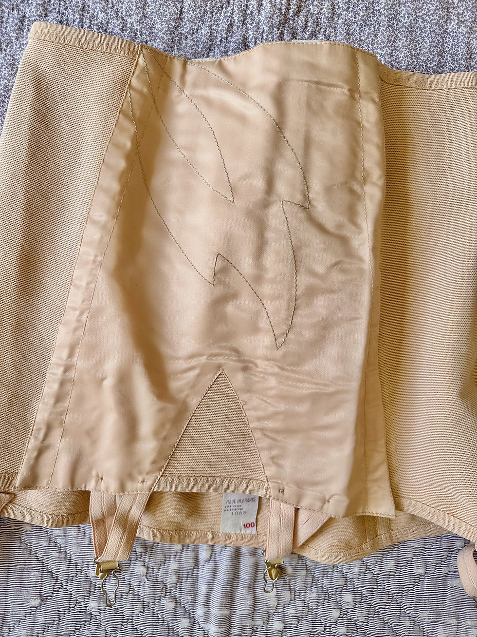 Thumbnail: Gaine corset élastique c. 1950 - T.M