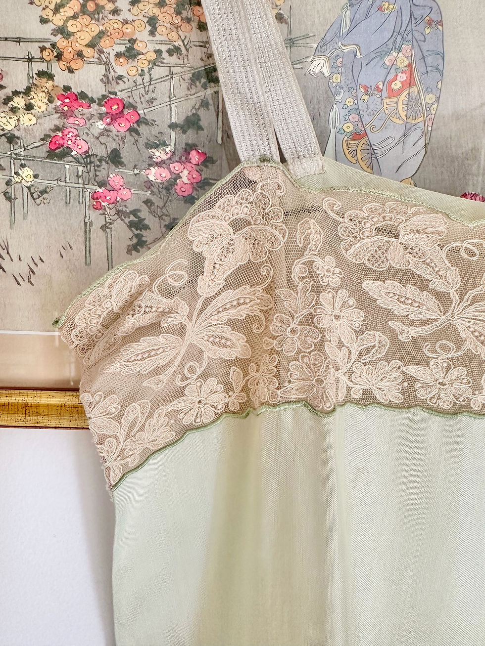 Thumbnail: Teddy vert d'eau c.1920 - XS/M