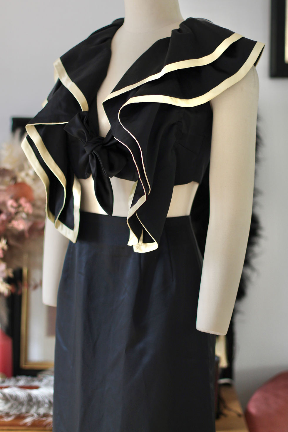 Miniature : Ensemble en satin c.1970 - T.XS