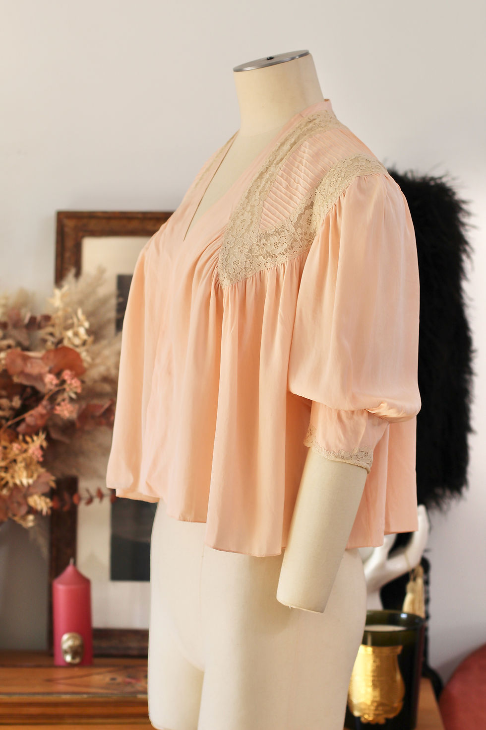 Thumbnail: Liseuse en soie c.1930 - XS/L