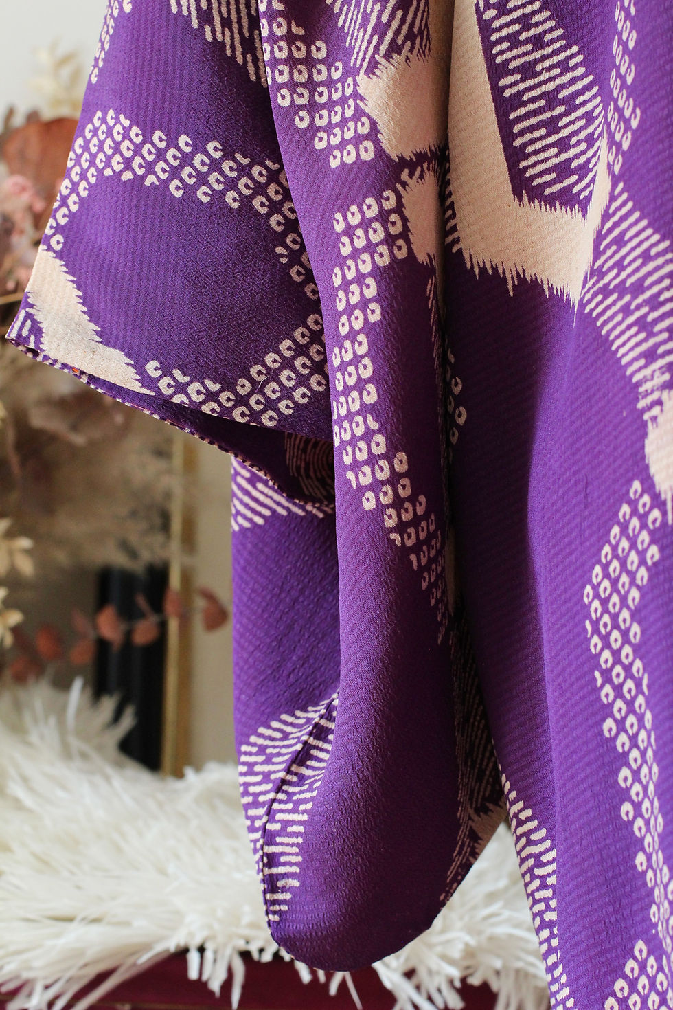 Thumbnail: Haori shibori violet c.1930 - T.U