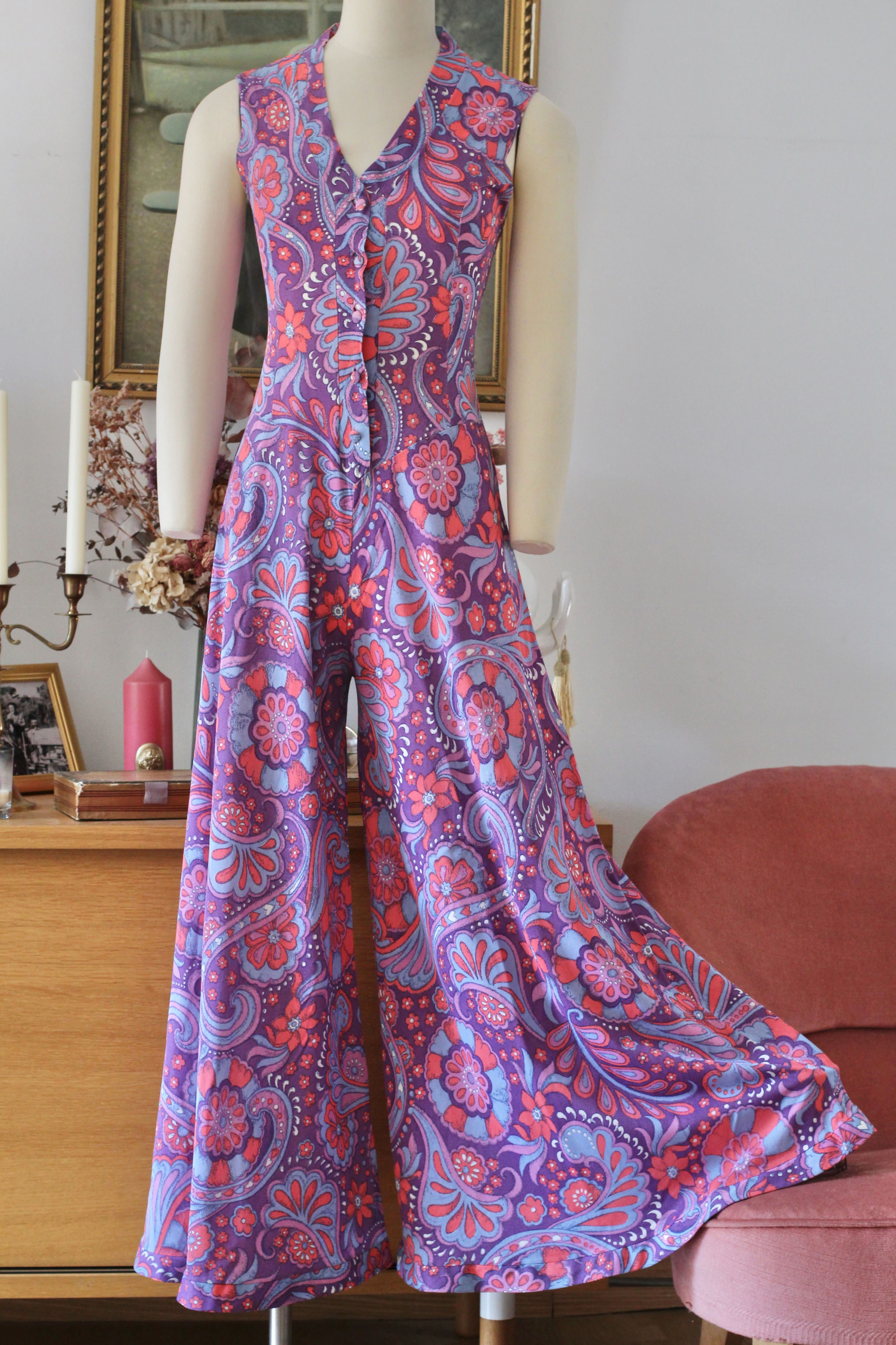 Combinaison pattes d'eph' des années 70 - T.XS