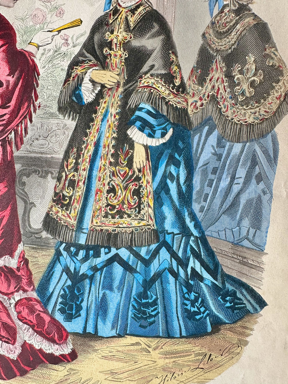 Thumbnail: Gravure "La Mode Illustrée" c.1870