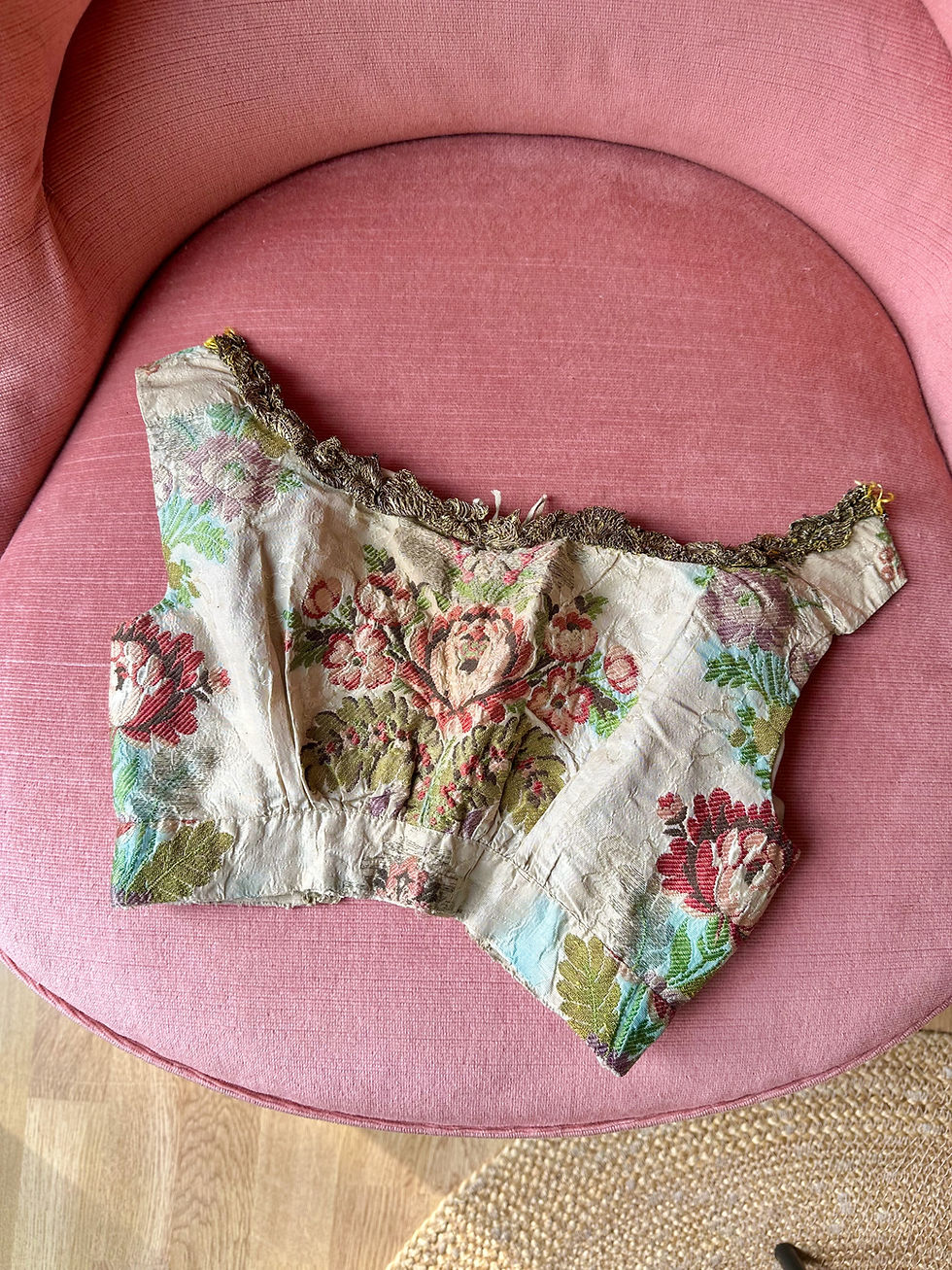 Miniature : RARE ! Corsage antique XVIIIème - Pièce de musée