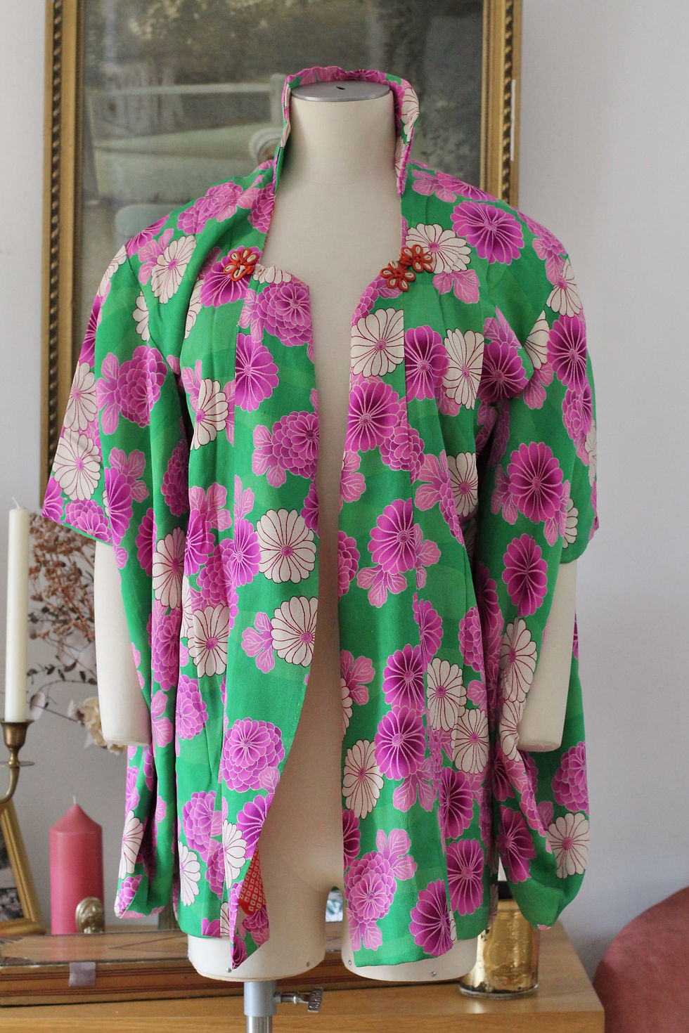 Michiyuki antique en soie c.1920 - T.XS/M