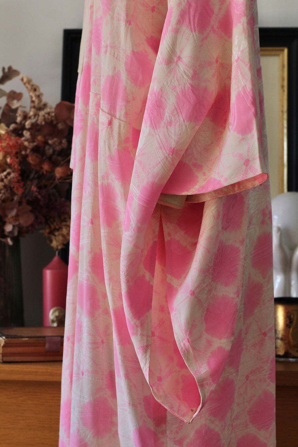Miniature : Juban en soie Tie&dye rose c.1920