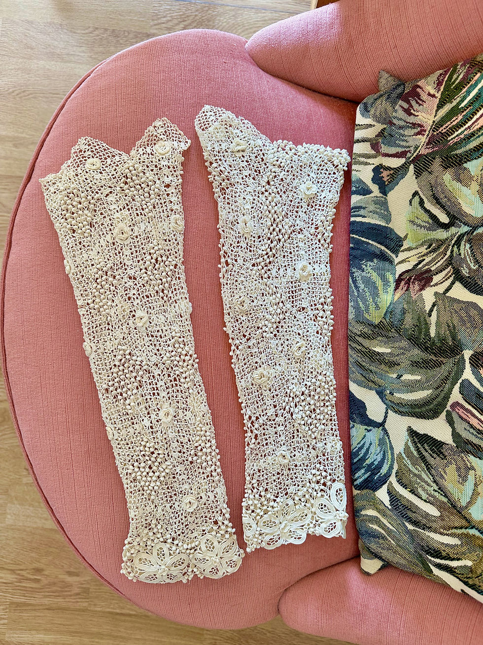 Miniature : Robe longue en dentelle d'Irlande c.1910