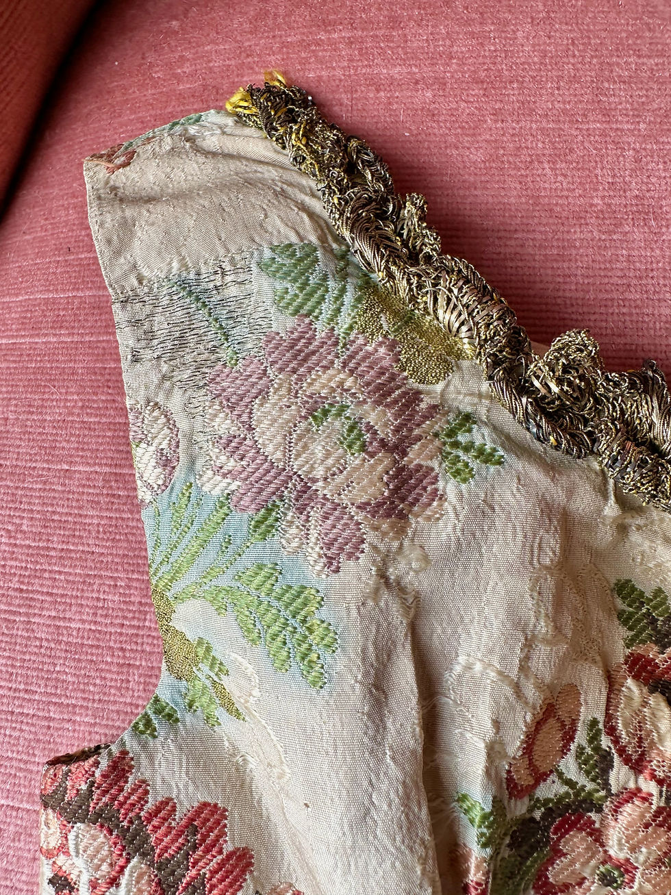 Miniature : RARE ! Corsage antique XVIIIème - Pièce de musée