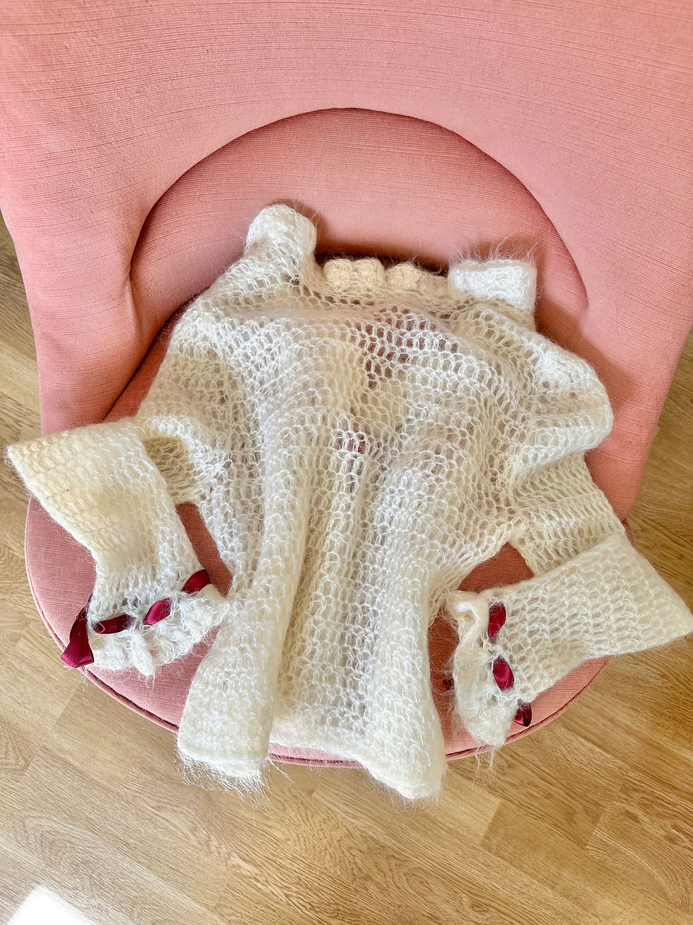 Miniature : Liseuse en maille c.1960