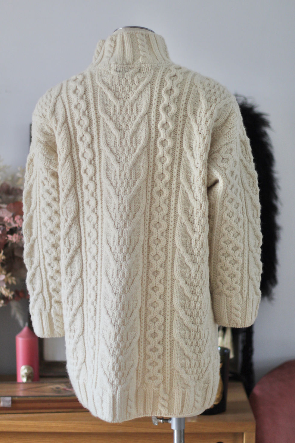 Thumbnail: Pull irlandais en laine T.XS/L