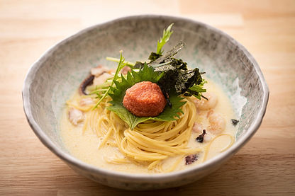 海鮮ダイニングいっときの明太子クリームパスタ