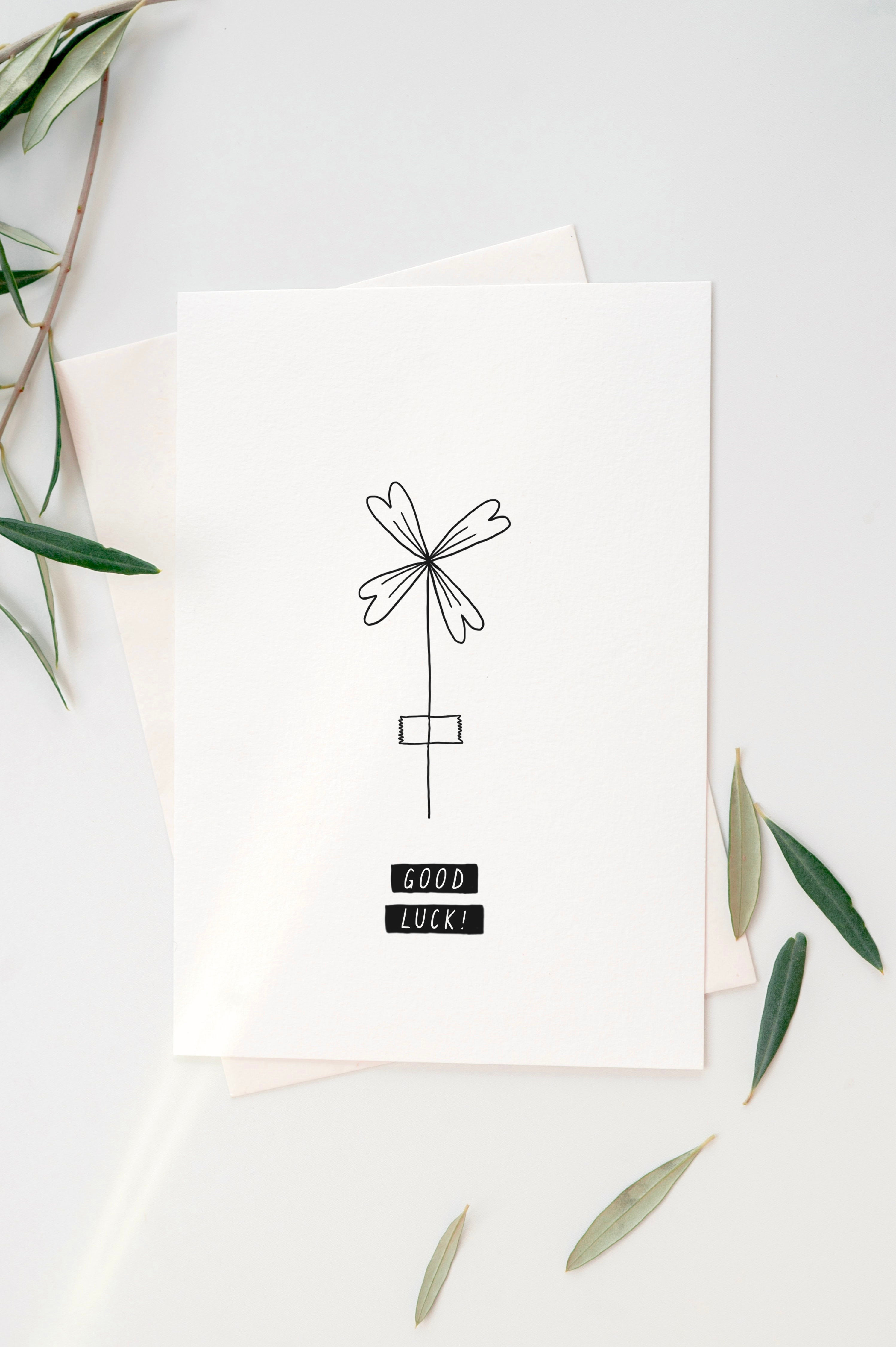 Minimal | Good Luck Card
