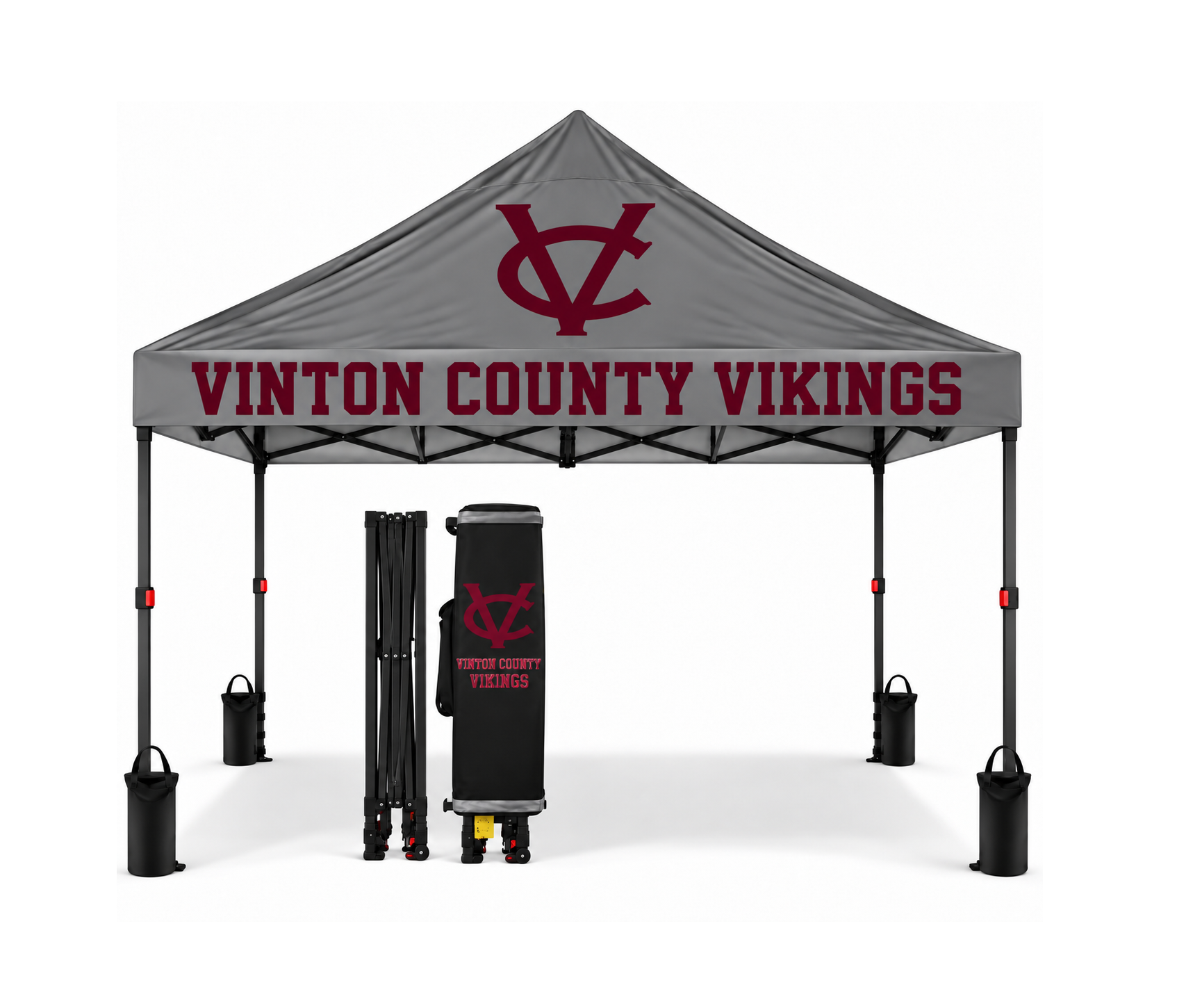 Vinton County Vikings Custom Team Canopy Tent