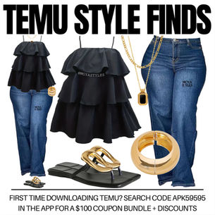 Temu Style Finds: Ruffles, Denim & Gold