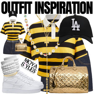 Outfit Inspiration: Bee Bold in a Denim Mini
