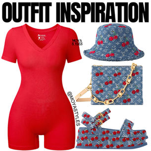 Outfit Inspiration: Cherry Picked and Denim Dipped