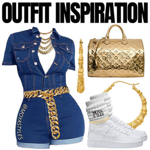Freaknik Outfit Inspiration: Gold Chains & Denim Dreams