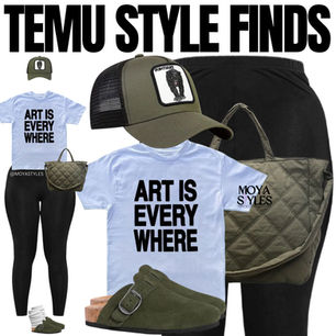 Temu Style Finds: Art is in the Look