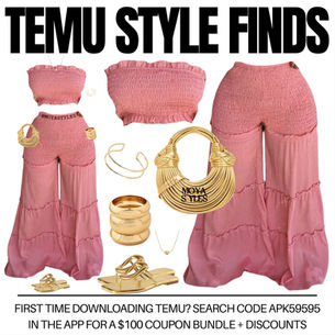 Temu Style Finds: Pretty in Pink Vacation Set
