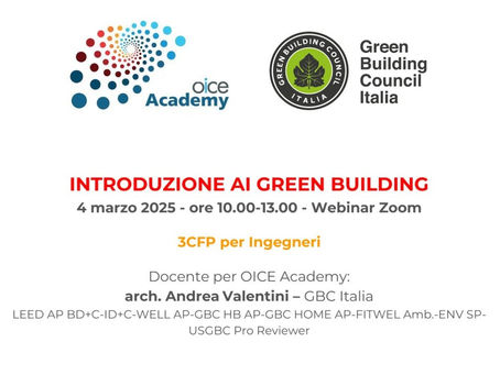 Introduzione ai Green Building OICE Corso 100