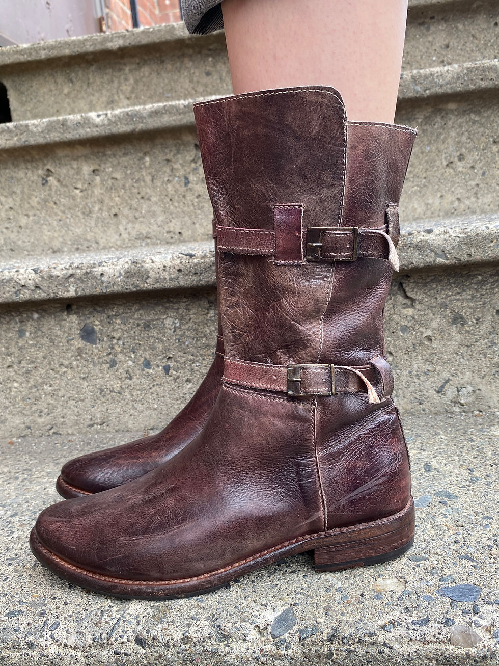Thumbnail: Bed Stu Women's Leather Moto Boots