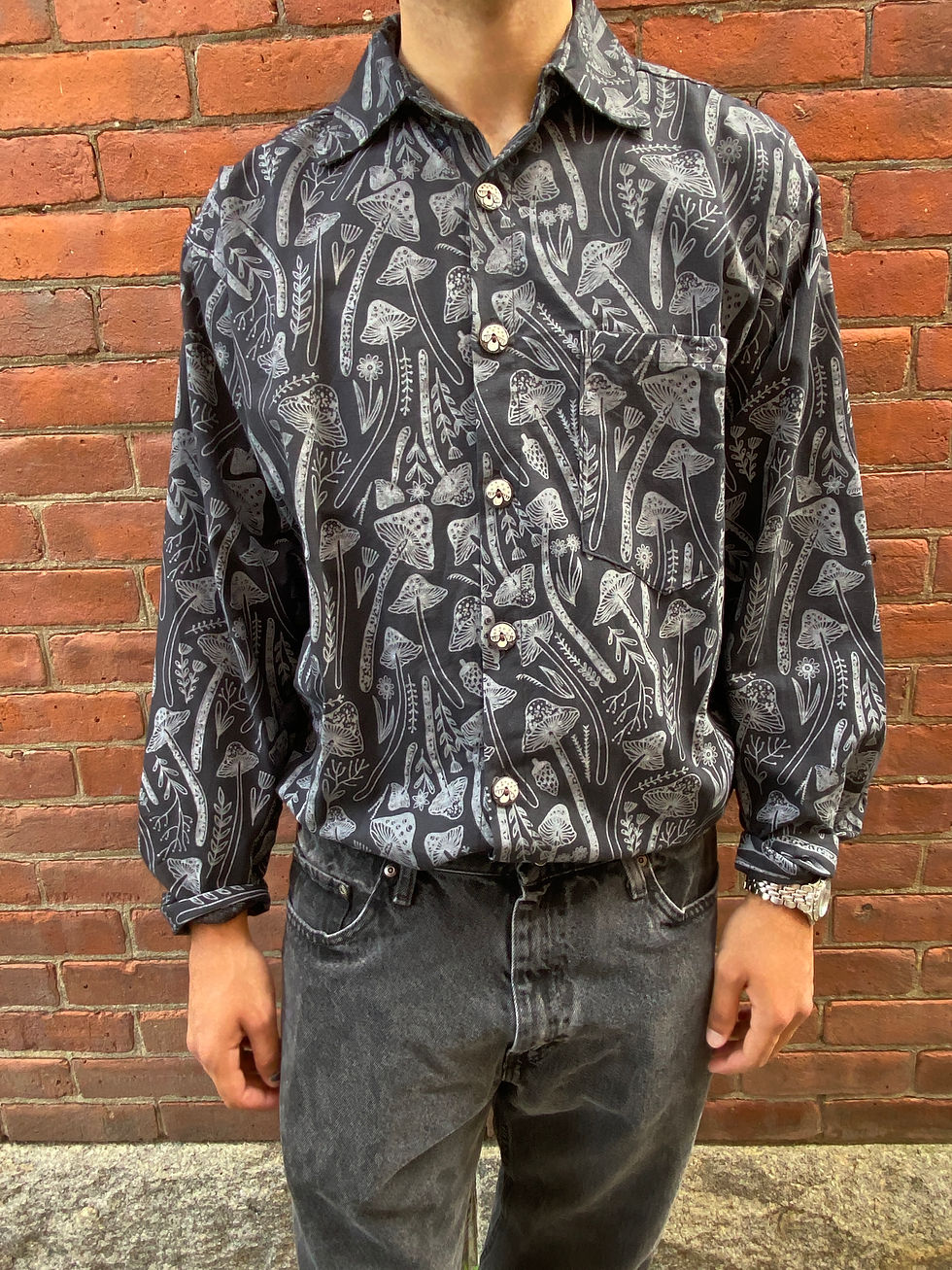 Thumbnail: Mushroom Print Button Up