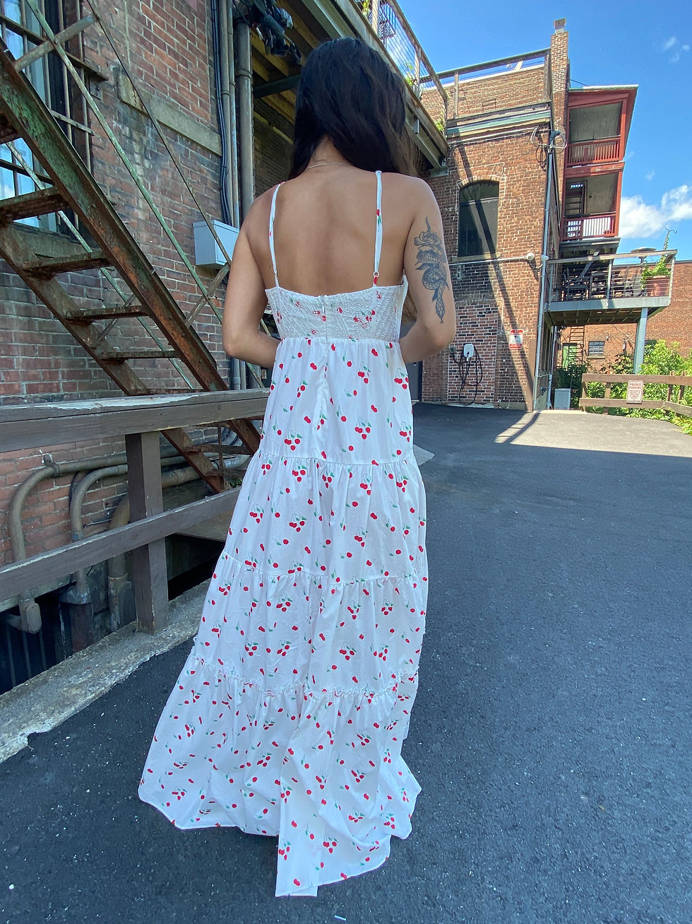 Thumbnail: Cherry Tiered Maxi Dress