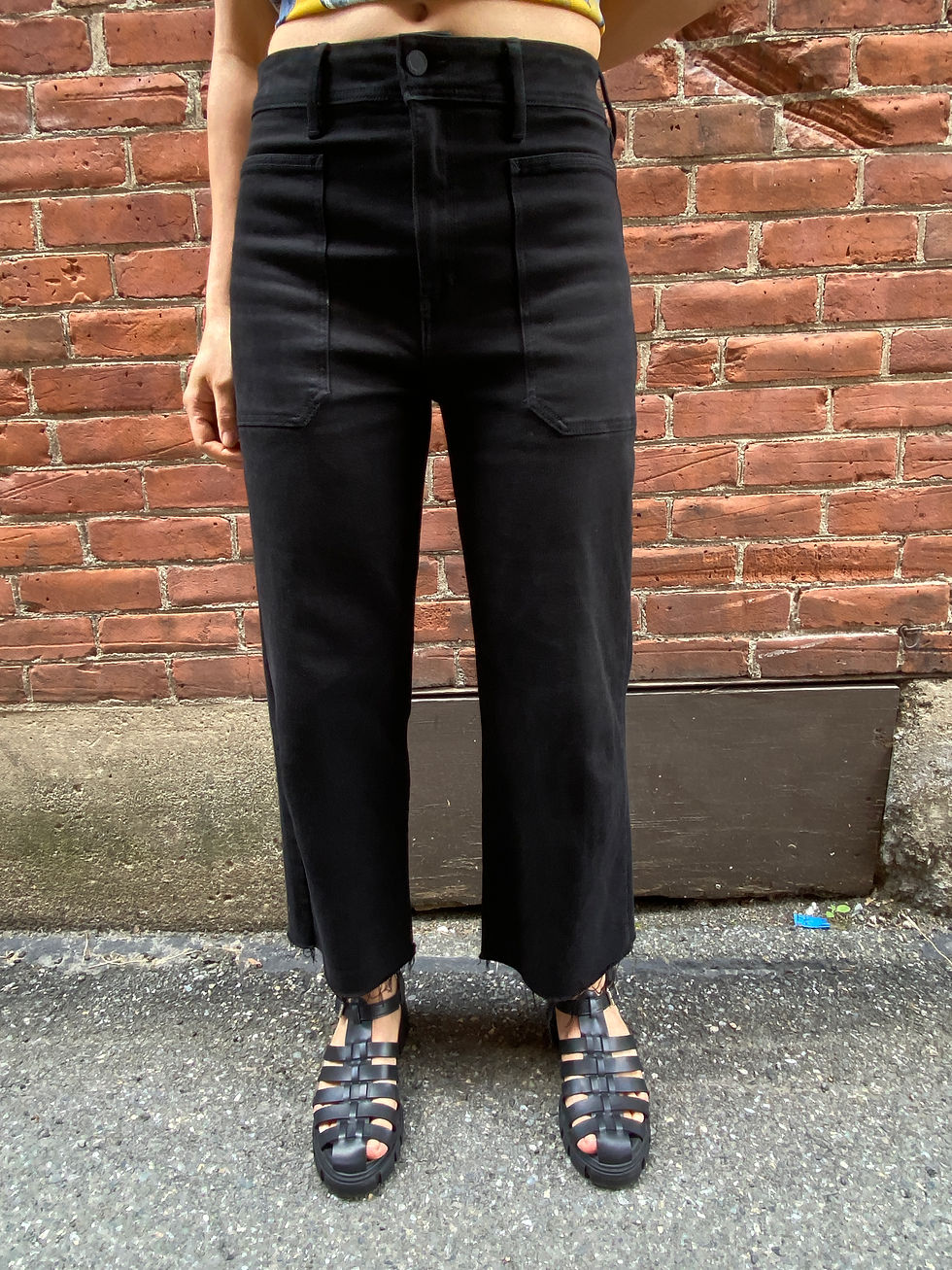 Thumbnail: Just Black Denim Wide Leg Jeans