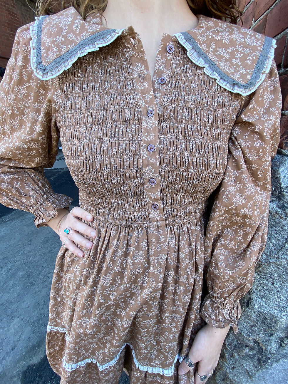 Thumbnail: Retro Prairie Floral Dress