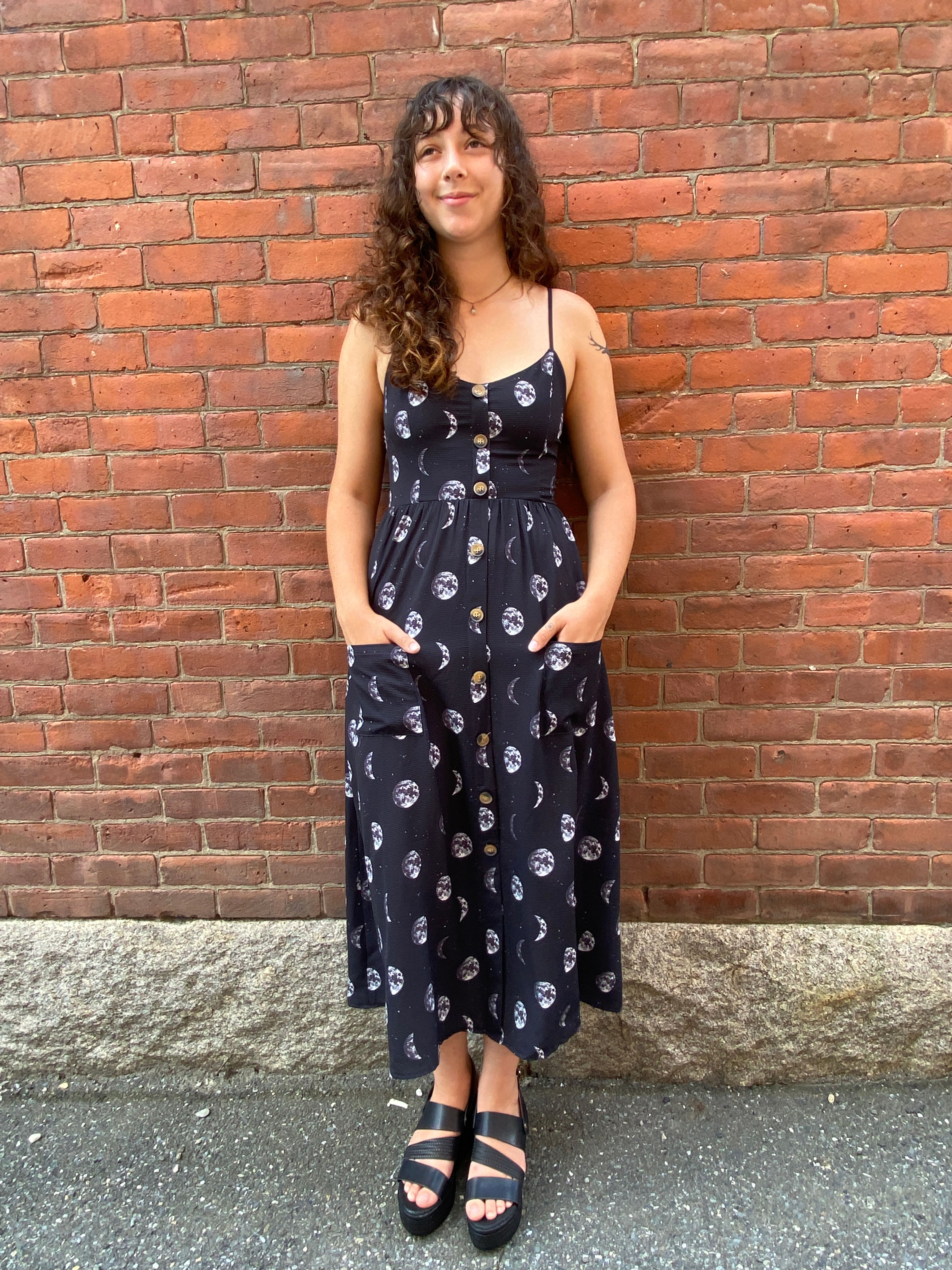 Moon Phase Midi Dress