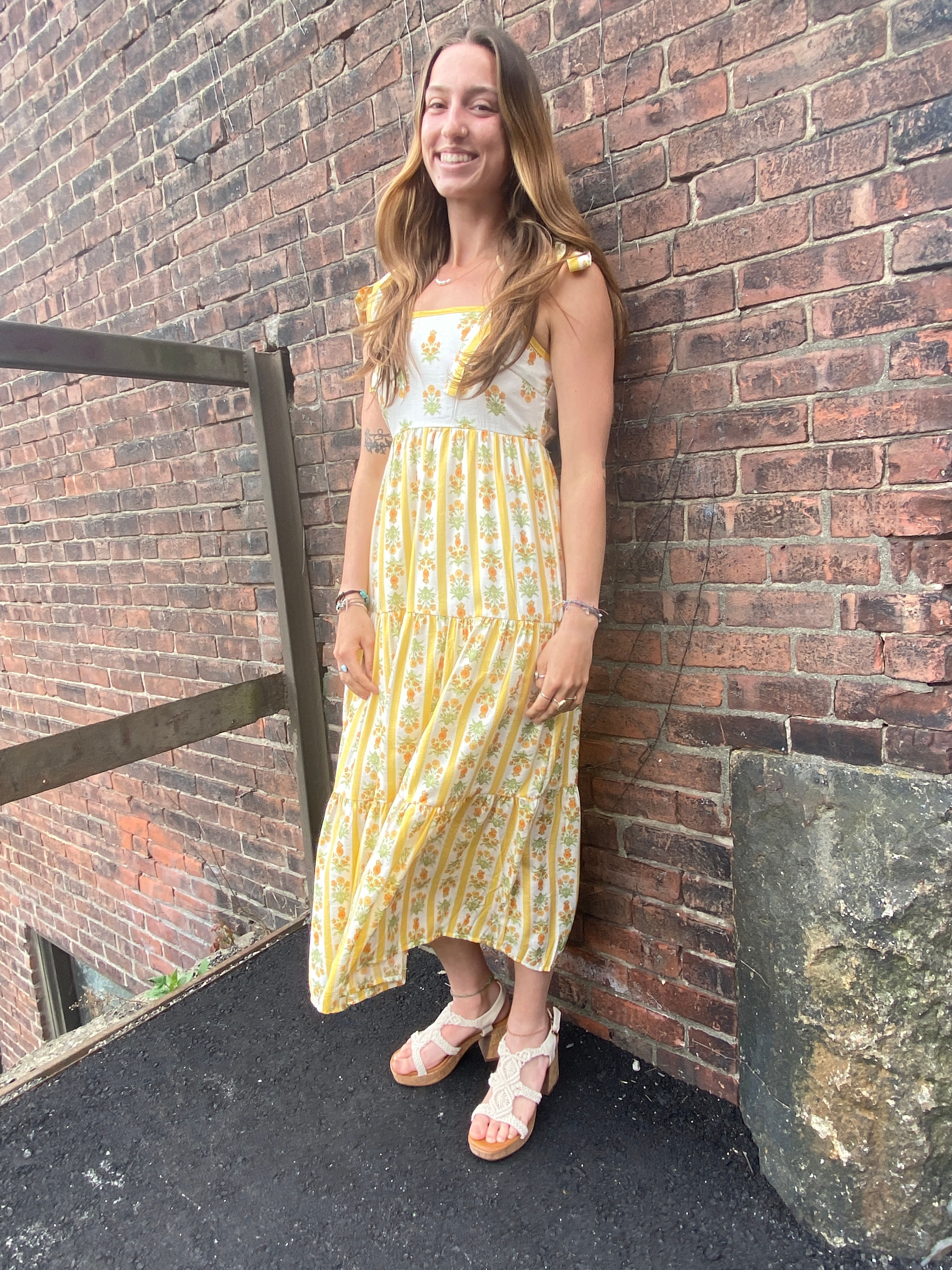 Saffron Floral Maxi Dress