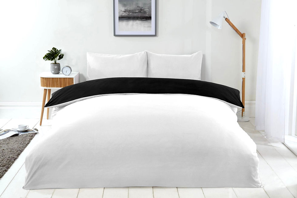 Thumbnail: BLACK & WHITE REVERSIBLE DUVET