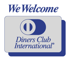 Diners cards accepted