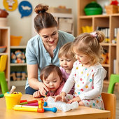 Daycare teacher working with preschoolers.jpg