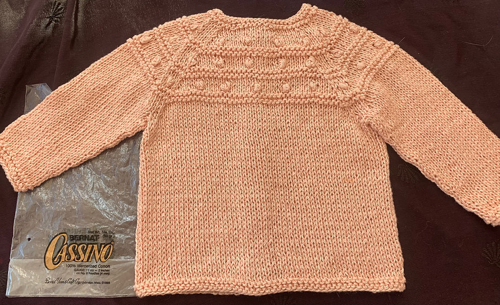 Thumbnail: toddler cardigan pink polished cotton 12 - 18 mo.s