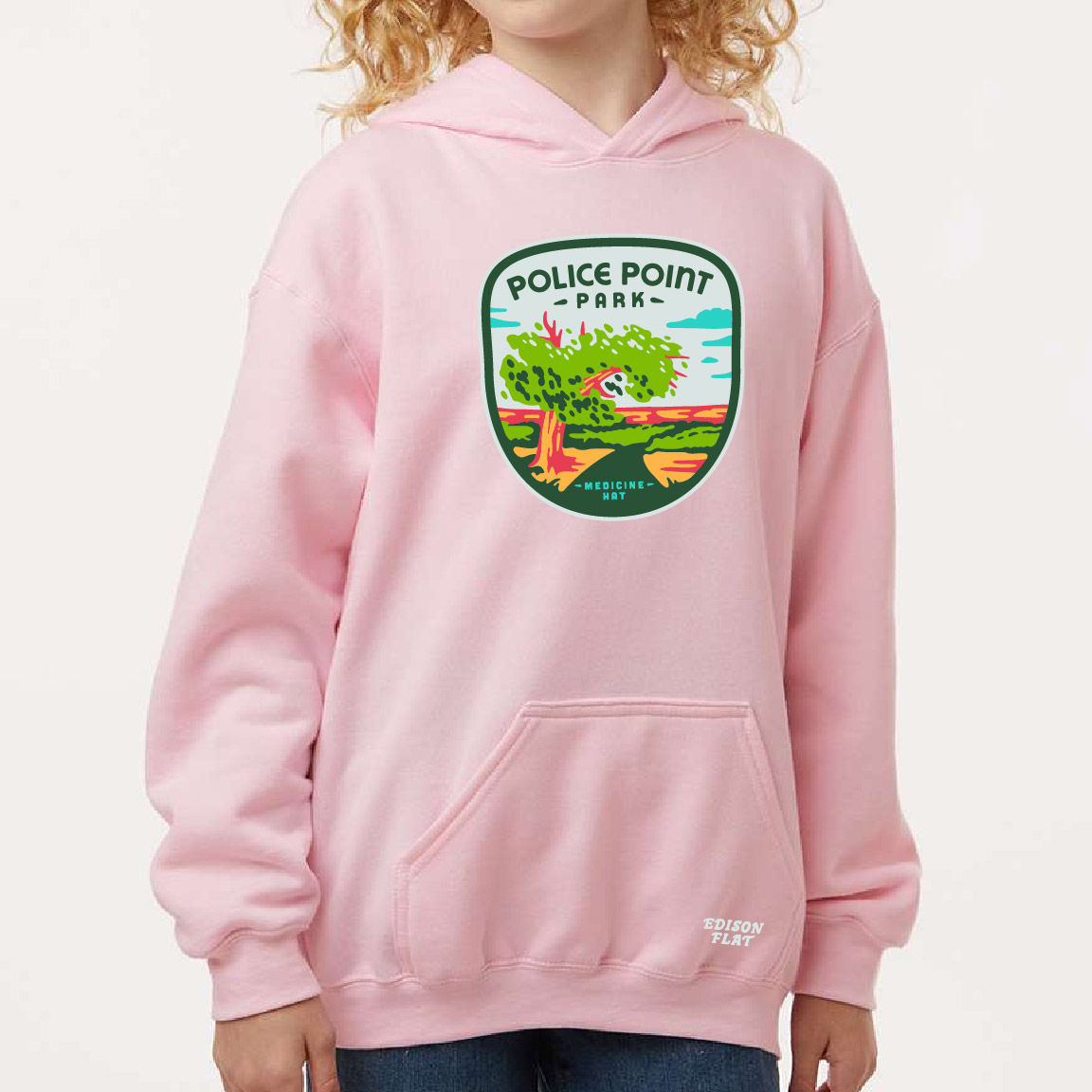 Police Point Kids Hoodie (TEFT016YL13-3322)