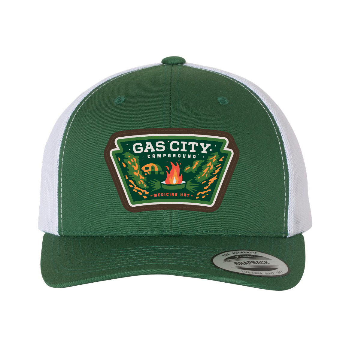 Gas City Campground Patched Trucker Hat (TEFT021-6606)